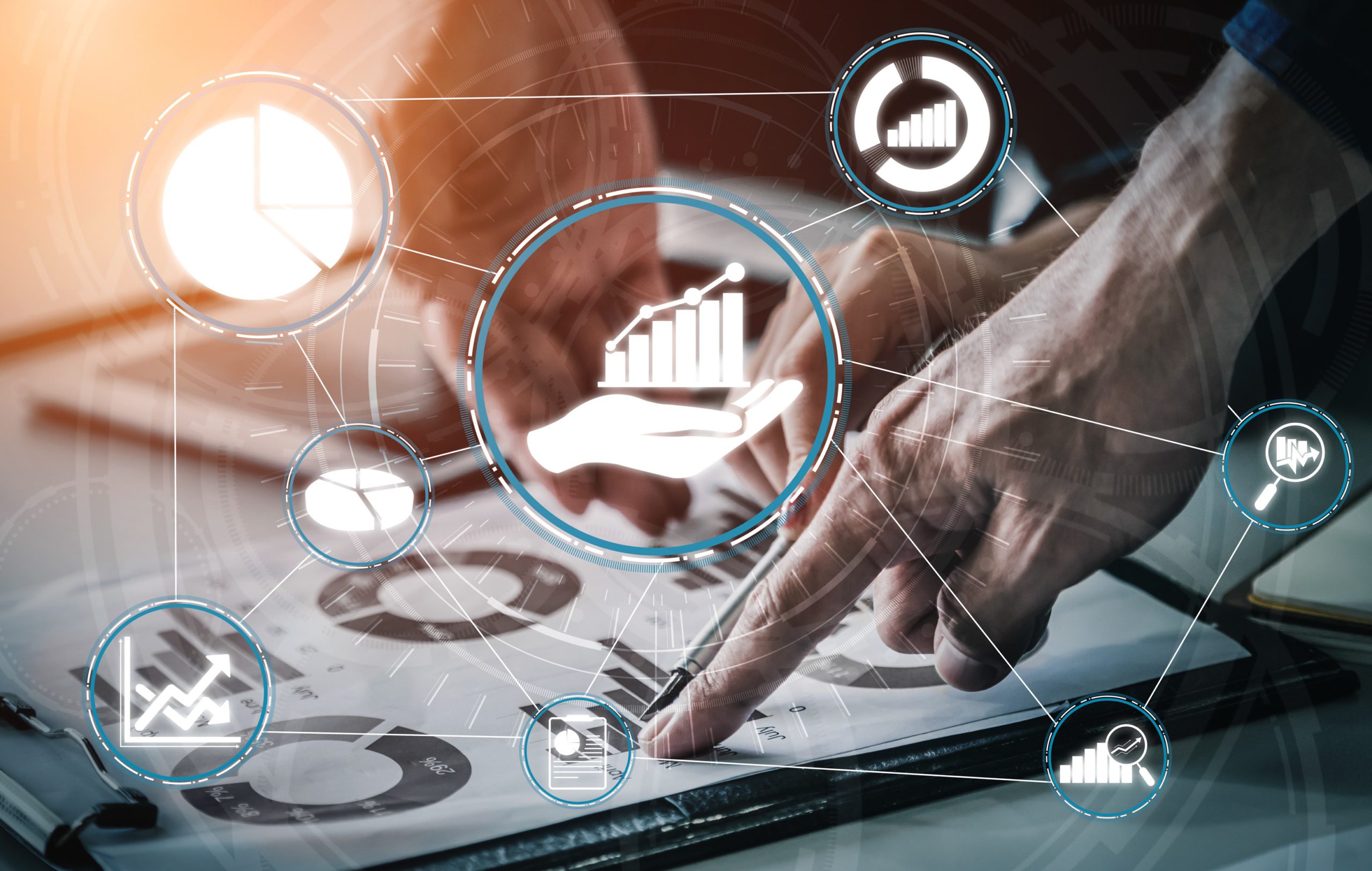 Data Analysis for Business and Finance Concept