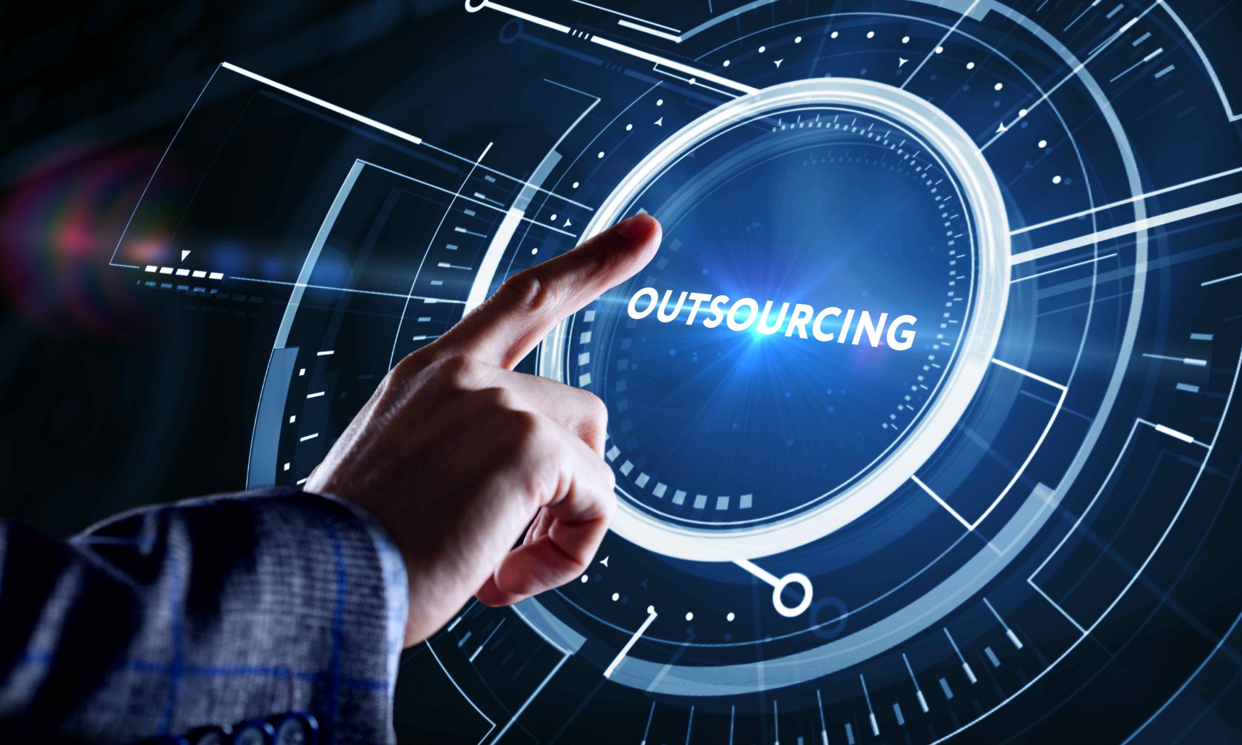 Business,,Technology,,Internet,And,Network,Concept.,Young,Businessman,Working,On