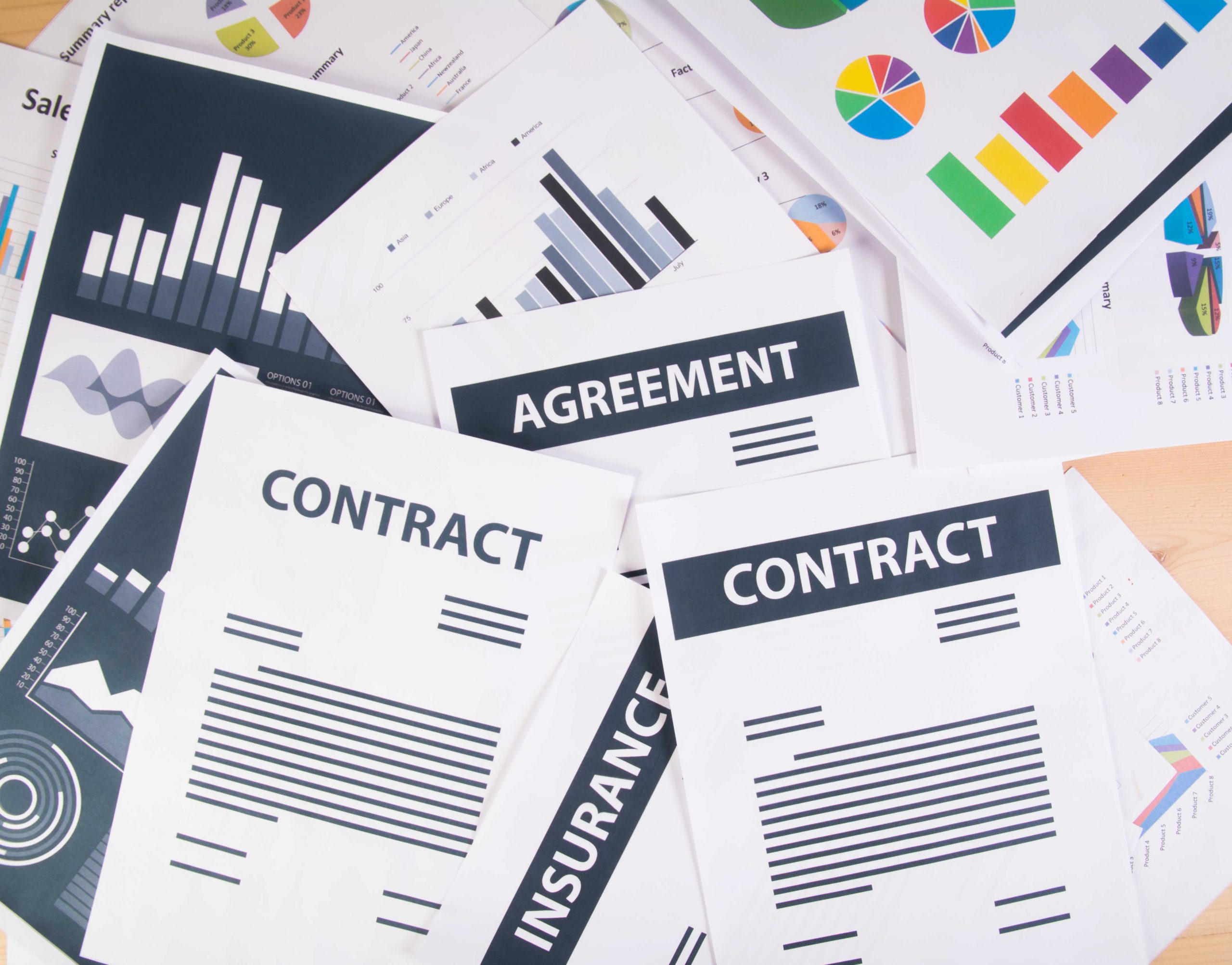 Business report. Graphs and charts.Business concept.